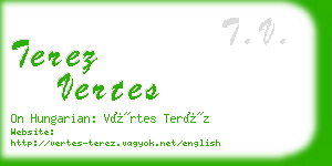 terez vertes business card